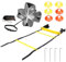 CQJJXKYC Agility-Training, Fußball-Fußball-Ausrüstung, Fitness-Training, Scheibenkegel, Leiter, Rutsche, Laufschirm fußball Training Hallenfußballtraining(Sport Kit (A))