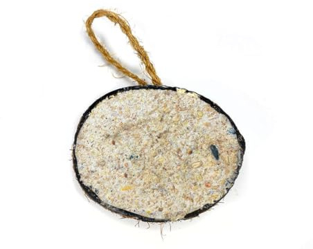 Chubby Wild Bird Food Half Filled Coconut Coconut Feeder Original