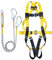 Kit de ceinture de sécurité anti-chute, harnais de protection contre les chutes à 5 points avec corde | Polyester et acier de qualité supérieure, capacité de charge de 2400 kg | Idéal pour les