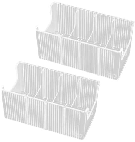 Fegtrtyoa 2-Pack Acrylic Belt Organizer Clear Belt Holder Display Fits Most Sizes for Ties, Bows, Jewelry for Closet and Drawer Organization