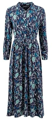 Weird Fish Steffan Printed Maxi Shirt Dress