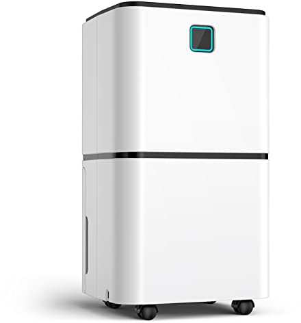 HUMILABS 12L/Day Dehumidifiers for Home, Low Energy Dehumidifier with Digital Humidity Display, Low Noise, Laundry Drying, Continuous Drain, Child Lock, Removes Moisture in Homes and Flats