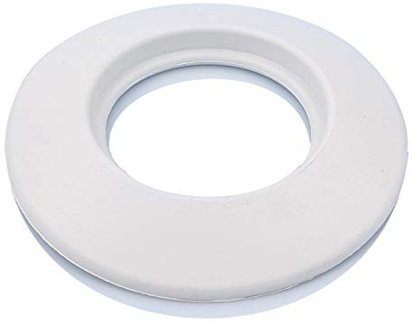 TYGERIX® Rosone Coprimuro Bianco in Silicone per Tubi da 130 mm | Rosetta Flessibile Copriforo da Muro per Canna Fumaria di Stufe a Legna, Pellet e Caldaie | Morbido | Altissima Resistenza al Calore