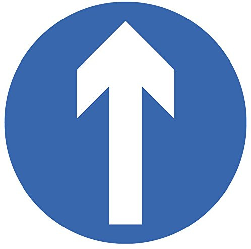Caledonia Schilder 58783 One Way Symbol Boden Graphic, 400 mm Durchmesser