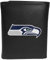 Siskiyou Sports NFL Seattle Seahawks Tri-Fold Wallet Large Logo Black
