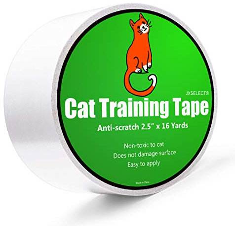 Anti-Scratch Cat Tape for Furniture - Stop Cat from Scratching Couch,Corners of Chair,Door Frame, Counter Top and Carpet,Clear Double Sided Tape for Cat Scratching Cat Training Tape 2.5 x 16 Yard