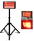 DATOUBOSS Lampe de Séchage de Peinture Infrarouge 1000W Lampe de Durcissement de Peinture Infrarouge de Cuisson Portable avec Support Lampe Infrarouge Carrosserie Peinture