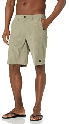 Billabong Herren Classic 4-Way Stretch Quick Dry Hybrid, 21 Inch Outseam Lässige Shorts, Khaki, 28