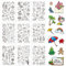 GLOBLELAND 9 Blatt Saison Thema Klare Stempel Frühling Sommer Herbst Winter Silikonstempel für Kartenherstellung Dekoration und DIY Scrapbooking
