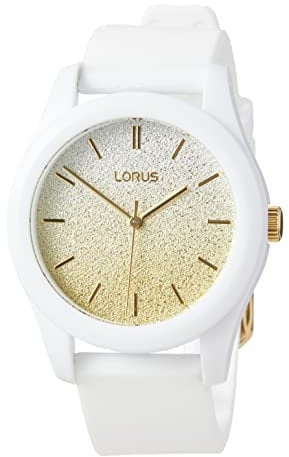 Lorus Herren-Uhr Quarz Edelstahl mit Silikonband RG271TX9