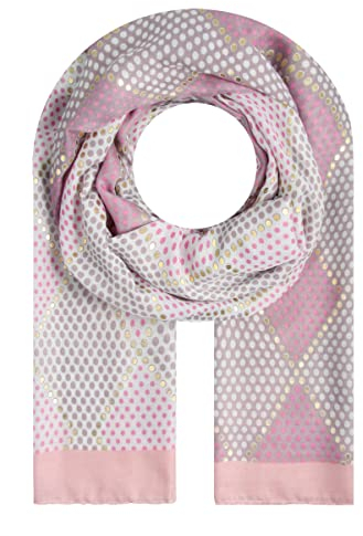 Majea Halstücher Damen Tuch Kopftuch Halstuch Schal Damen-Schal Tücher Stola (880033) (rosa 7)