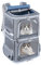 Groxkox Doppel-Katzentragetasche für 2 Katzen, Hunderucksack für mittelgroße Hunde, Doppelfach, Haustier-Tragetasche für zwei Haustiere, für Outdoor-Reisen/Spaziergang und Picknick