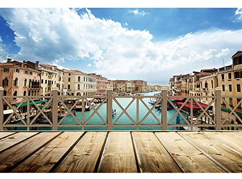 Aoihrraan 1,5x1m Venedig Italien Stadt Hintergrund Grand Canal Wasser Straßen Boote Brige Gondeln Europa Reisen Fotografie Hochzeit Geburtstag Flitterwochen Urlaub Liebhaber Porträt Fotostudio