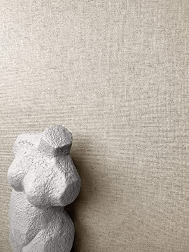 NEWROOM Tapete Taupe Vliestapete Einfarbig - Edle Farben - Uni Struktur Textil-Optik Abwaschbar Modern Unitapete Strukturtapete inkl. Tapezier-Ratgeber