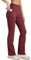 WILLIT Damen Thermo Flare Leggings Winter Fleece gefütterte Yogahose Warm Sportleggins Laufhose Bootcut Hose High Waist mit Taschen Weinrot L