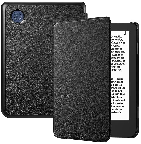 FINTIE Étui Compatible avec 6” Kobo Clara Colour/BW 2024 et Kobo Clara 2E 2022 - Housse Fine et Légère Coque Fermeture Magnétique, Noir