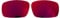 Wetnenss Verres de rechange polarisés pour Oakley Crankshaft OO9239 Épaisseur 1,5 mm Prévention du sel Résistant à l'huile (rouge foncé) (K doré), rouge foncé, 61*38mm