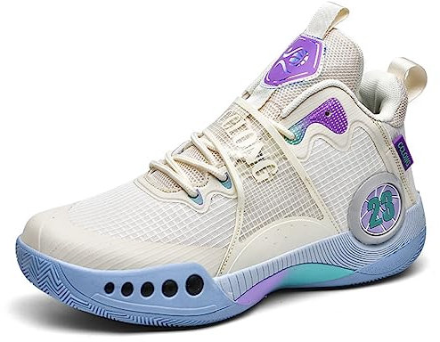 Moda Hombres Baloncesto Zapatillas High Top Baloncesto Caminar Zapatillas Deportivas