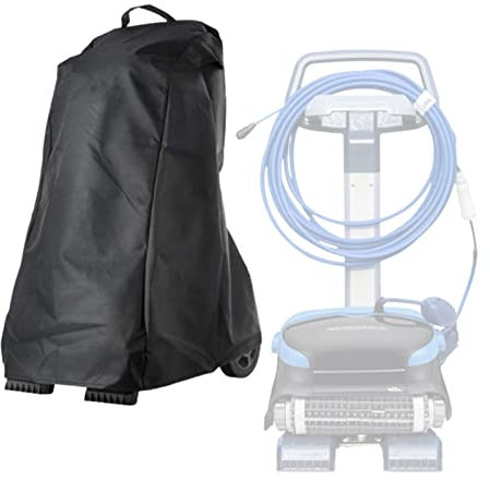 Hitburu Abdeckung Für Poolreiniger,Poolroboter Abdeckung Schutzhülle Für Roboter Poolreiniger,Poolreiniger Roboter Schutzhülle, wasserdichte Sonnenschutz Staubdichte Caddy Abdeckung(420D)