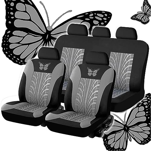 EGNIAN Leder Autositzbezüge Sets für Dacia Sandero Stepway 3.GEN 2.Gen 2012 2013 2014 2015 2016 2017 2018 2019 2020 2021 2022 2023-2025, Allwetter Wasserdicht, Bequem Sitzkissen Innenraum Zubehör