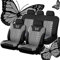 EGNIAN Leder Autositzbezüge Sets für Dacia Sandero Stepway 3.GEN 2.Gen 2012 2013 2014 2015 2016 2017 2018 2019 2020 2021 2022 2023-2025, Allwetter Wasserdicht, Bequem Sitzkissen Innenraum Zubehör