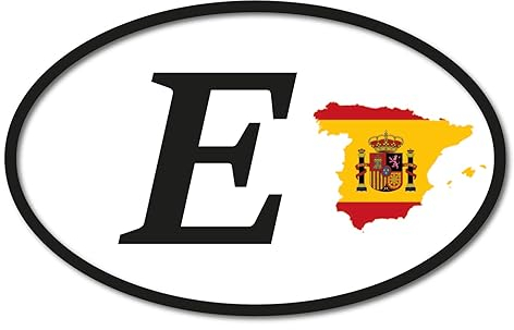 Spanien Aufkleber 16x10cm EM Autoaufkleber Sticker Umriss Europameister Auto Urlaub Wohnmobil StVO Kleber wasserfest
