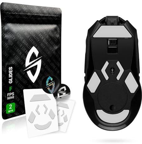 SensoryBoost FPS 2.0 Glides per Logitech G903 (Confezione da 2), piedini per mouse di ricambio – profilo piatto, massima precisione, auto-lucidatura, durevole – accessori per mouse