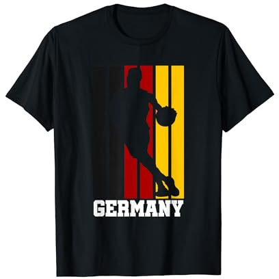 Deutschland Basketball Trikot Basketballspieler Figur T-Shirt