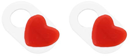 Gatuida 6 Pcs Camera Privacy Cover Computer Camera Cover Sticker Heart Shaped Webcam Smart Camera Phone Camera Laptops Web Camera Cover for Laptop Slideshow Heart-shaped White Slider