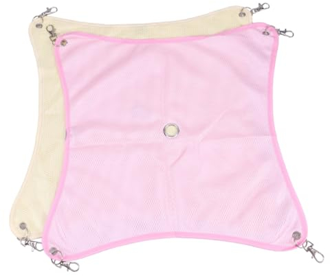 DOITOOL 2pcs Hamster Bed Mesh Breathable Hammock Pet Hanging Hammock for Hamster and Small Animals Random