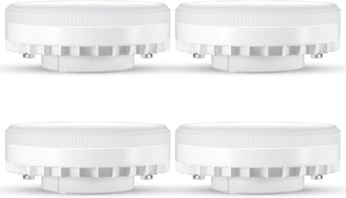 DiCUNO 4er Pack GX53 LED Lampen 7W, Neutralweiß 4000K, ersetzt 70W herkömmliche Halogen, 950lm, 120°, Matt, LED Leuchtmittel 230V AC, nicht dimmbar, Energieklasse D