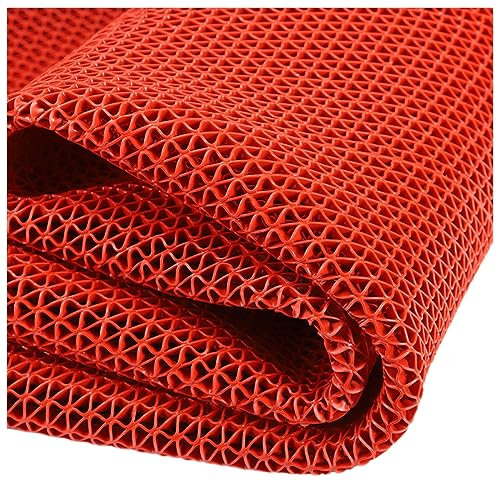 Tapis de Douche en Caoutchouc au mètre antidérapant 0,9 x 1 m, Tapis en Mousse Souple de 6 mm d'épaisseur, Tapis de Marche en Maille Creuse, Tapis en Caoutchouc pour Zones humides, Cuisine, Piscine,