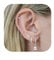 FIOROYAL 4Paar Piercing Ohr Gold,14K Gold Gefüllte Ohrringe Set für Mehrere Ohrlöcher,CZ Tropfen Creolen Ohrringe für Damen,Helix Piercings Medizinische Ohrstecker Silber