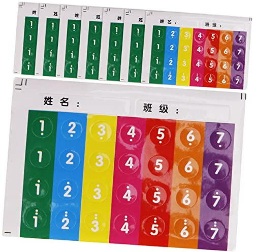 Vaguelly Pan Flute Practice Note Stickers Easy to Paste Musical Scale Decals 8pcs for Beginners Pan Flute Accessory No Glue Left for Learning and Playing
