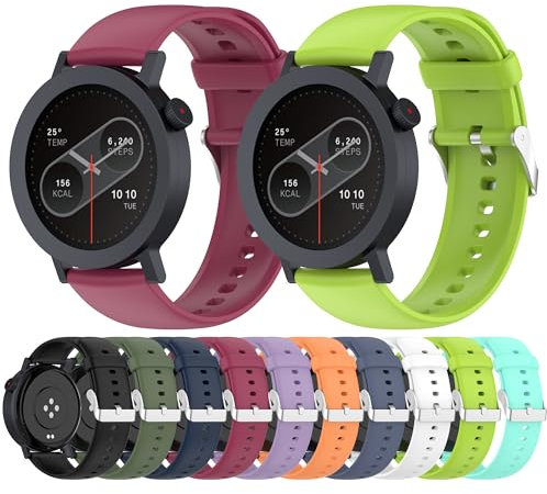 Hesupy Band for CMF Watch Pro 2, Adjustable Replacement Straps Soft Silicone Waterproof Sport Wristband Breathable Smartwatch Bands for CMF by Nothing Watch Pro 2 (Purple)