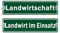 2er Saugnapfschild Set - Landwirt im Einsatz Schild für Auto mit Saugnapf - Landwirtschaft Autoschild aus Acrylschild - Geschenke für Landwirt Windschutzscheibe 50x200mm