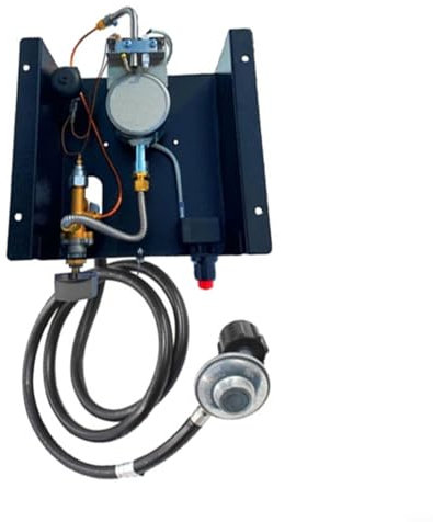 YJKKZQLB Chauffage de terrasse, Parasol Chauffant, Chauffage au gaz, 1 kit de Commande (3 Trous) 47 000 BTU Chauffage de terrasse (D)