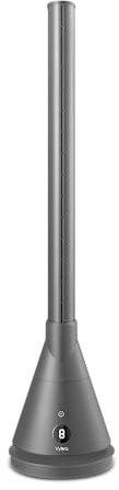 Vybra Spire3, 3 in 1 Air Purifier Fan & Heater, Smart Cooling Tower Air Circulator, Hot/Cold Fan & Air Steriliser, Quiet DC Motor, 2 kW, for Large 50m² Rooms, Remote Control, Grey