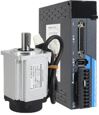 Servo Motor 400W AC Servo Motor Drive Kit 3000rpm 60 F.l.a.n.g.e driver + 17-bit magnetic encoder + 3m encoder cable CNC(0.4KW Without brake)