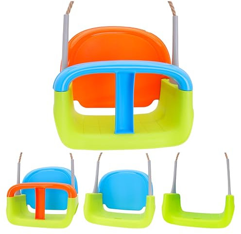 Toyland® 3-en-1 Balançoire pour Enfant avec Corde réglable - Aire de Jeux, portique, Structures de Jeux et Accessoires pour Arbres - 2 Ans et Plus