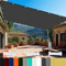 Tenda a Vela Rettangolo Impermeabile 4.5 x 5 m Impermeabile Balcone Recinzione con Occhielli Protezione Raggi UV HDPE Tenda da Sole per Esterno Giardino Terrazza, Grigio Scuro