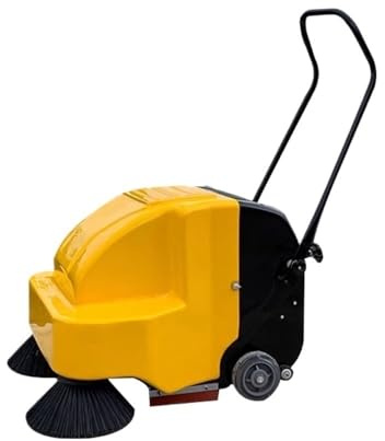 WANGHAI2024M Outdoor Hand Push Sweeper Electric Vacuum Sweeper Fully Automatic Factory Workshop Garden Warehouse Equipped with 20L Water Tank Spray Sweeping Machine