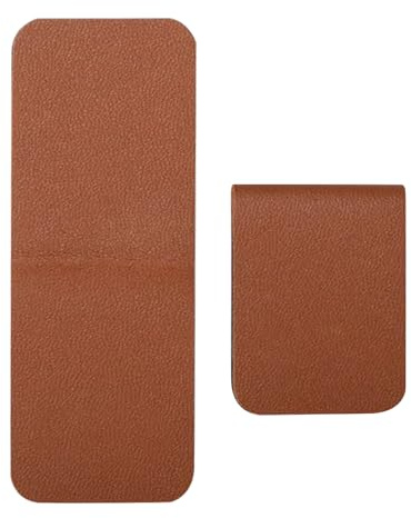 Magnetisches Lesezeichen aus PU-Leder - Premium Seitenmarkierungs-Clip-Set, elegantes Lesezubehör | Langlebige Kunstleder-Tabs mit starkem Magnet für Bücher Journale Planer, stilvolles Geschenk
