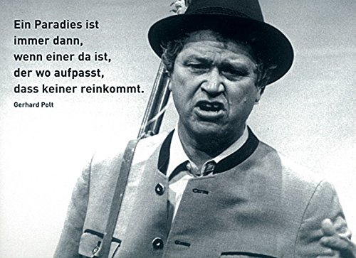 Inkognito Postkarte A6 • 26708 ''Paradies Künstler: Gerhard Polt • Satire