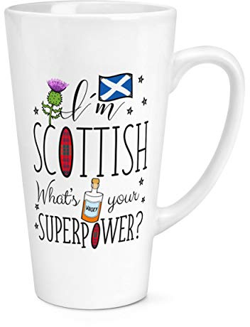 I'm Scottish What's Your Superpower 17oz Large Latte Mug Cup
