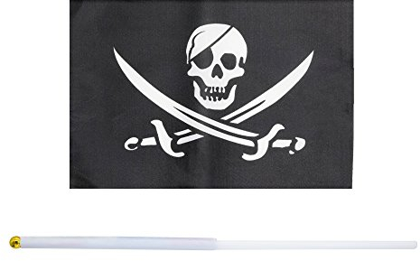 Art Girl Flagge Pirat 8.2 x 5.5'',11.8 Pirate Jack Rackham