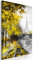 decomonkey Bilder Paris 80x120 cm 1 Teilig Leinwandbilder Bild auf Leinwand Vlies Wandbild Kunstdruck Wanddeko Wand Wohnzimmer Wanddekoration Deko Eiffelturm Landschaft schwarz-weiß
