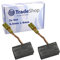 Trade-Shop 2 x Carbon Brushes 6.5 x 8 x 13.5 mm for Angle Grinder, Includes 2 Brushes