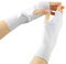 Larcele Kaschmir Handschuhe Fingerlose Fäustlinge Handwärmer für Damen BZST-02 (Weiß)
