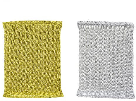 4 esponjas para fregar la cocina, limpiador de microfibra resistente que no raya, absorbentes y reutilizables para lavar platos, cepillos para ollas, sartenes, platos, utensilios y encimeras